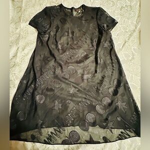 Sheer black Dress/coverup